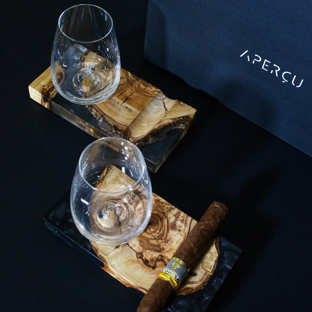 GLASS & CIGAR HOLDER