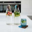 SINGLE CARAFE BOTTLE & 2 CUPS SET