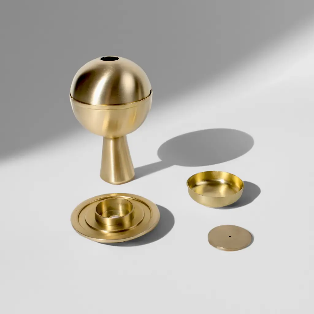 AUREA INCENSE BURNER - GOLD BRASS