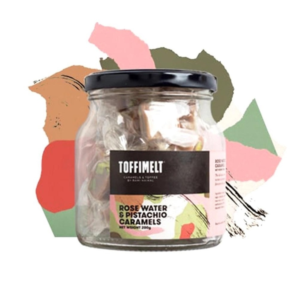 ROSE WATER & PISTACHIO CARAMELS