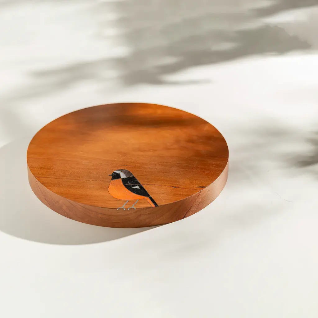 BIRD CHERRY WOOD COASTER