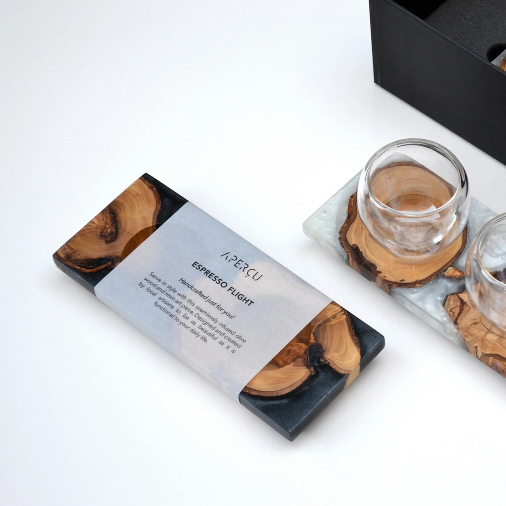 DOUBLE ESPRESSO (OLIVE WOOD & RESIN)