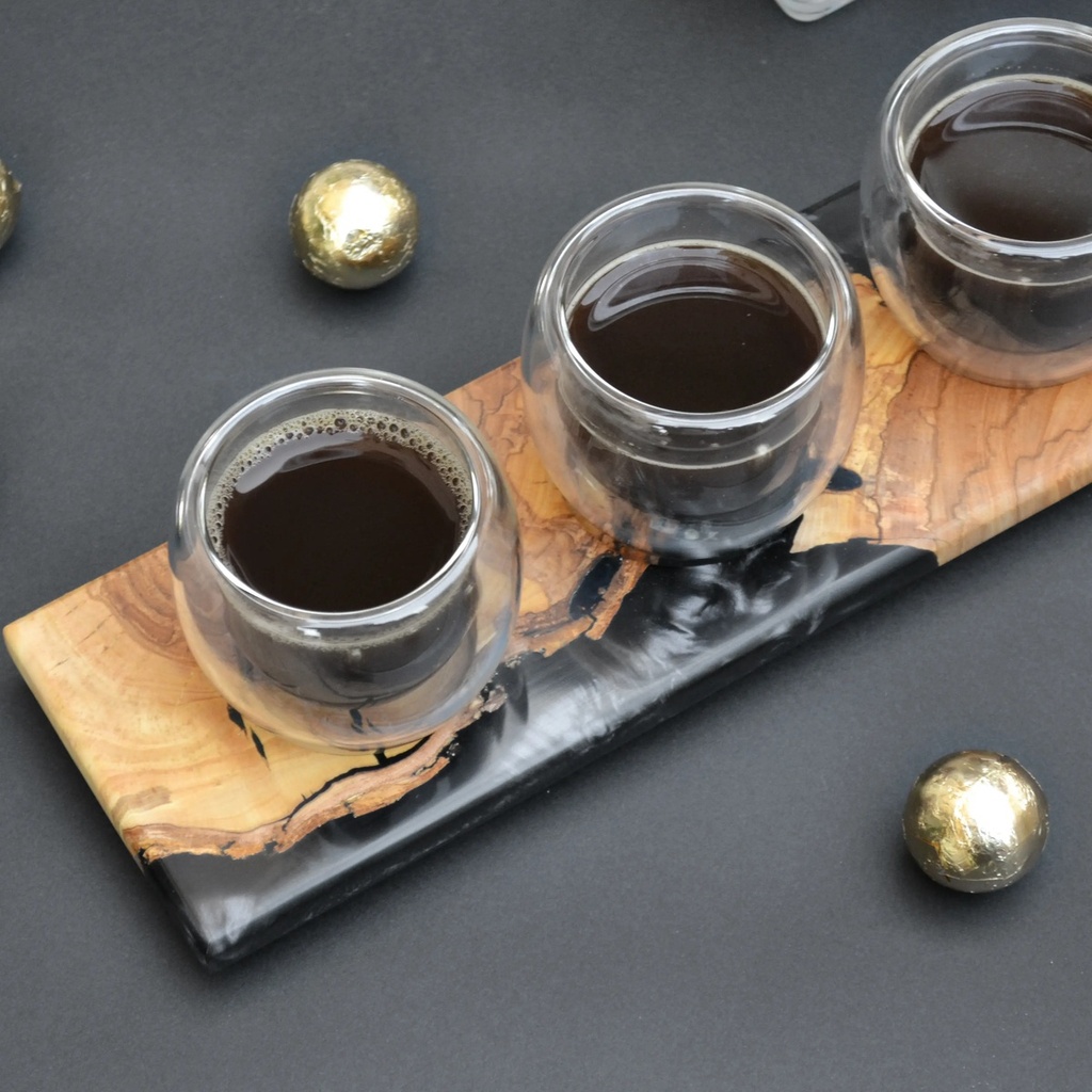 ESPRESSO FLIGHT (OLIVE WOOD & RESIN)