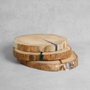 ROUND WOOD PLATES