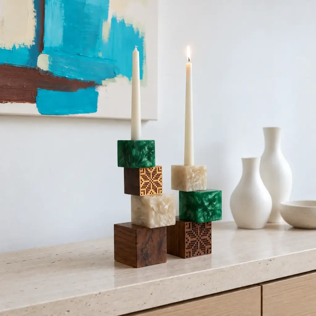 CANDLE HOLDER STANDS SET