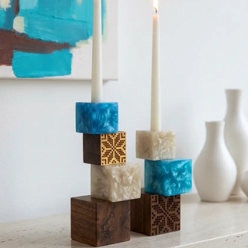 CANDLE HOLDER STANDS SET