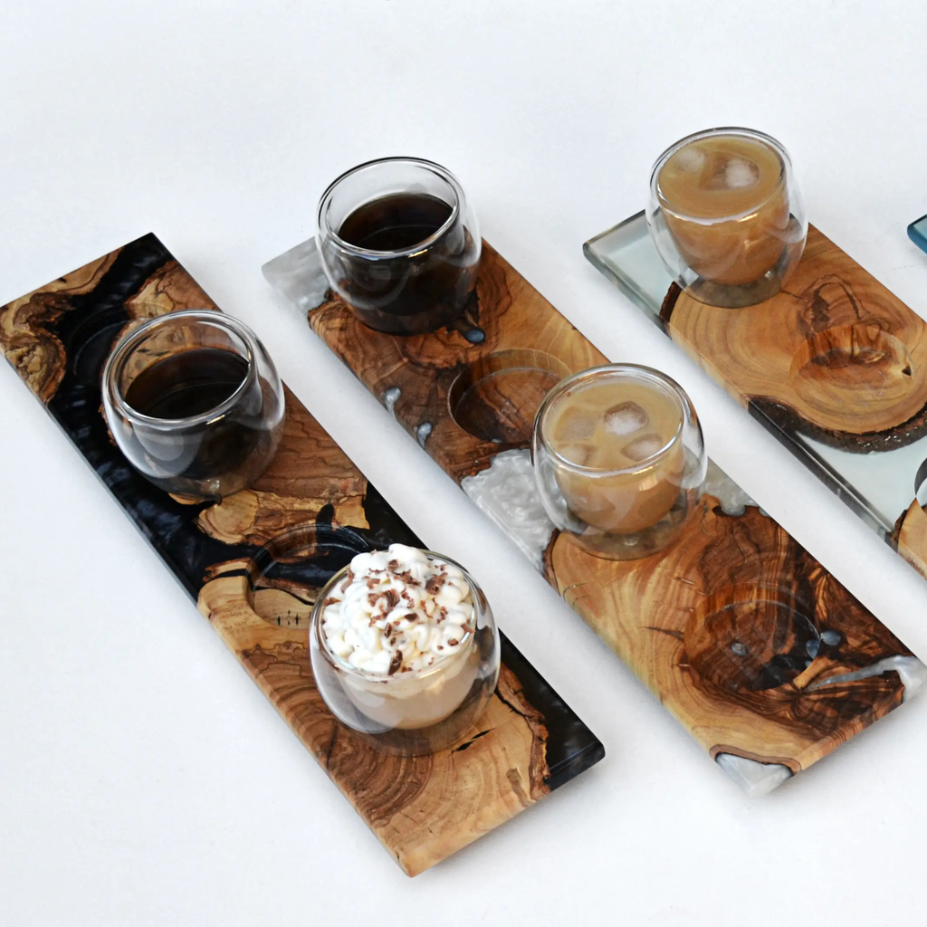 ESPRESSO FLIGHT (OLIVE WOOD & RESIN)