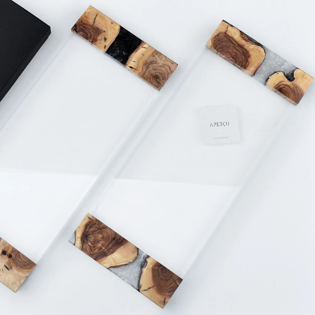 MILOS TRAY (RESIN WOOD HANDLES)