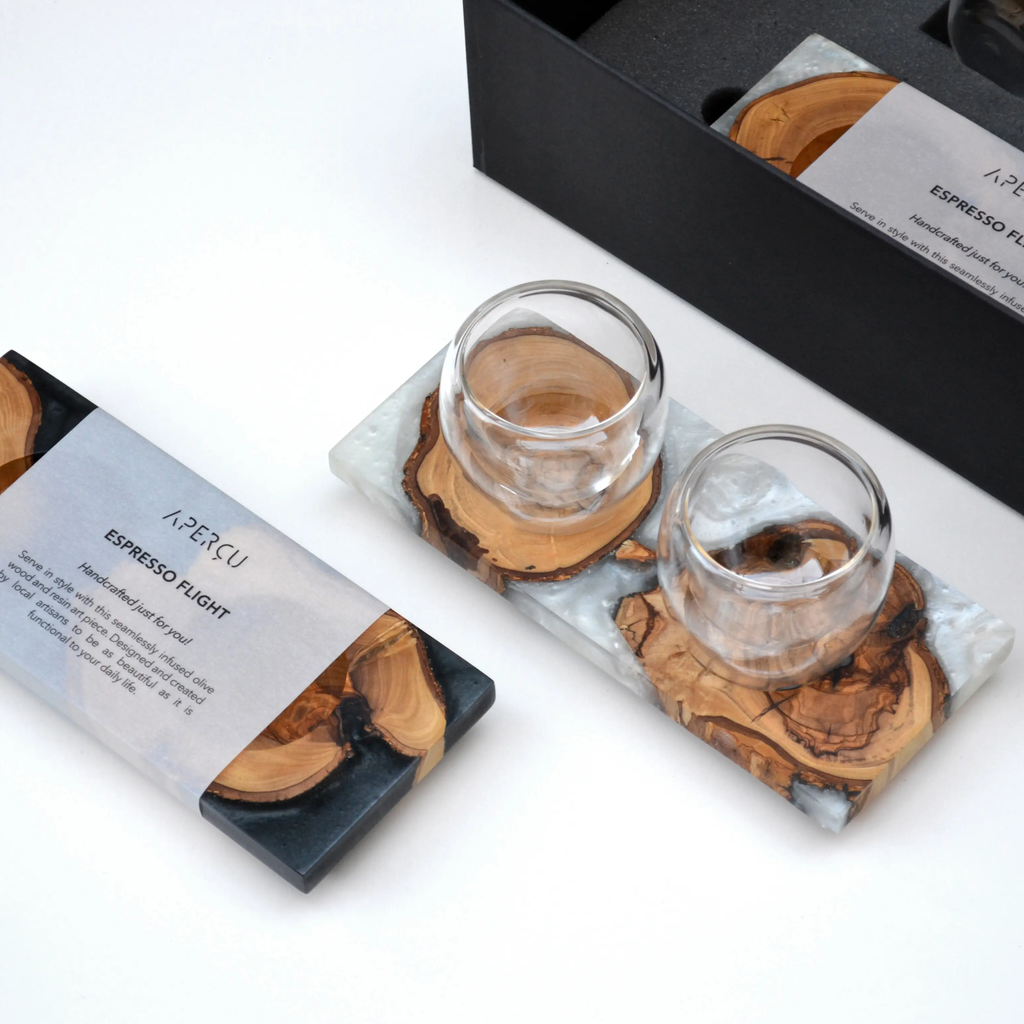 DOUBLE ESPRESSO (OLIVE WOOD & RESIN)