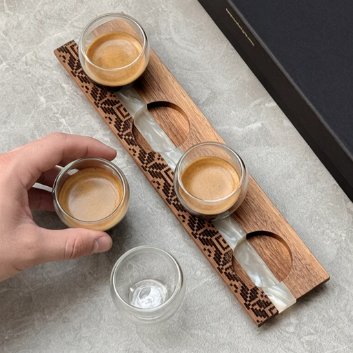 ESPRESSO FLIGHT (WALNUT WOOD & RESIN)