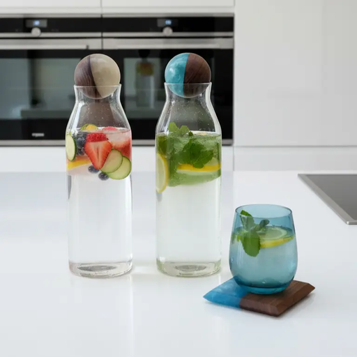 [AP060] SINGLE CARAFE BOTTLE & 2 CUPS SET