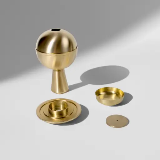 [CG-AB002] AUREA INCENSE BURNER - GOLD BRASS