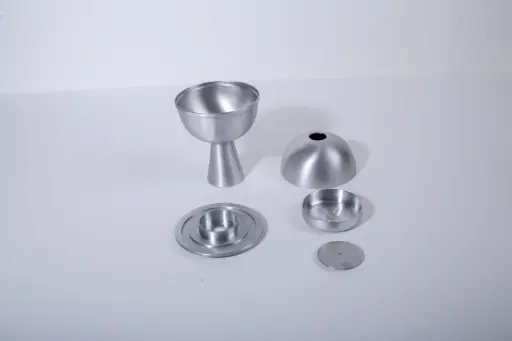 [CG-AB003] AUREA INCENSE BURNER - SILVER ALUMINIUM
