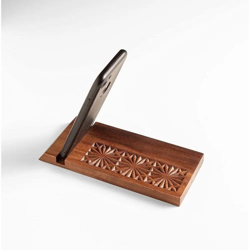 WOODEN PHONE HOLDER