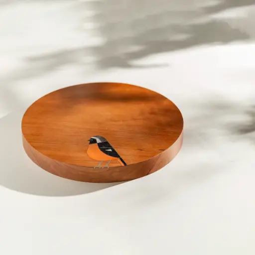 [XK001] BIRD CHERRY WOOD COASTER