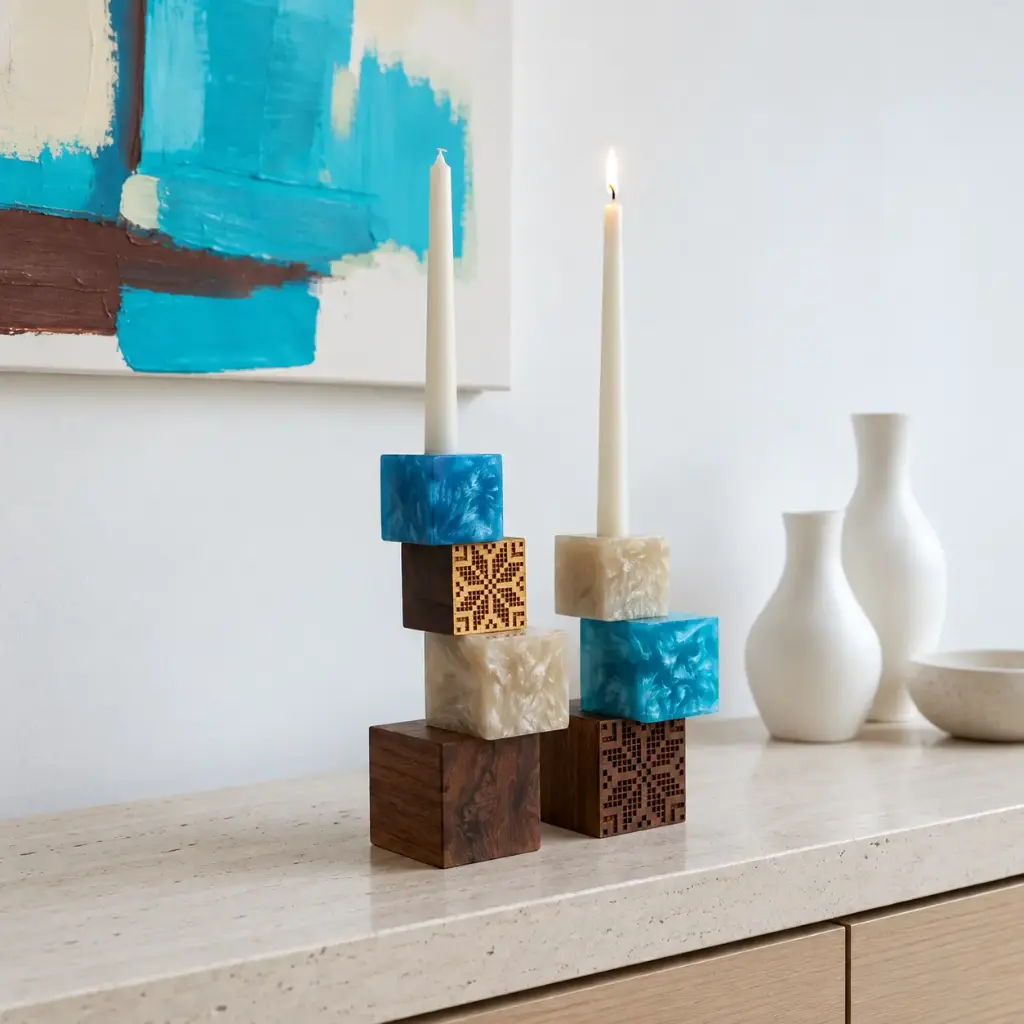 CANDLE HOLDER STANDS SET
